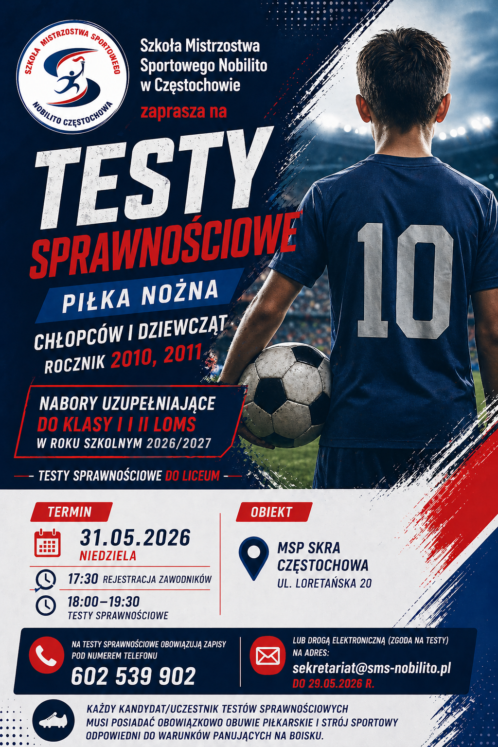 Testy sprawnościowe do LO
