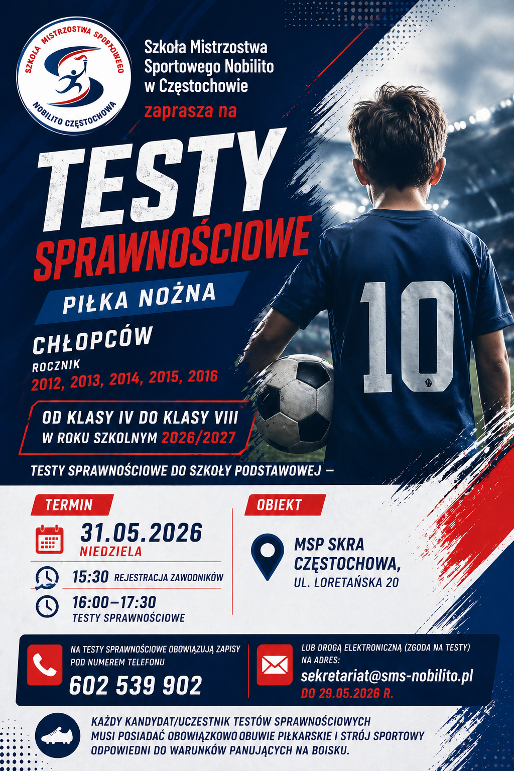 Testy sprawnościowe do SP